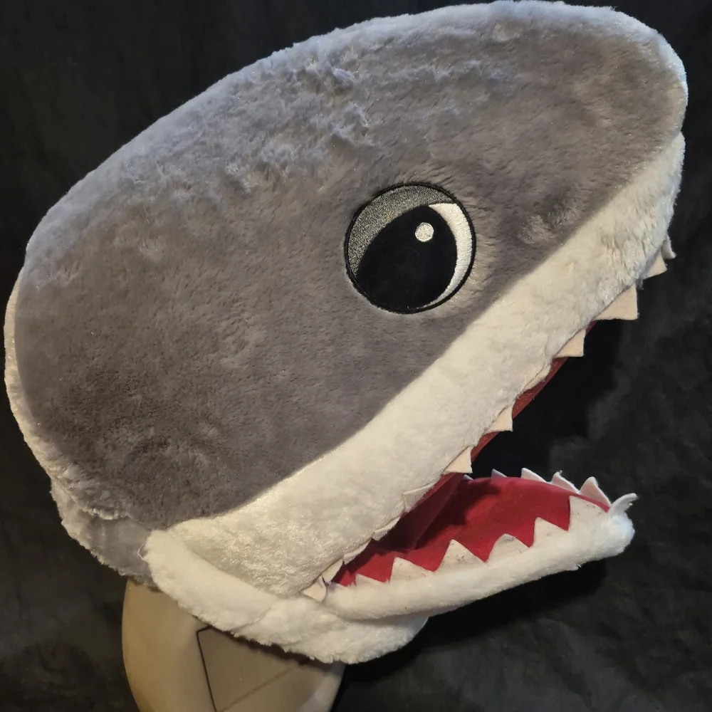Big Shark Head Plush Costume Mask, Dan Dee Costume